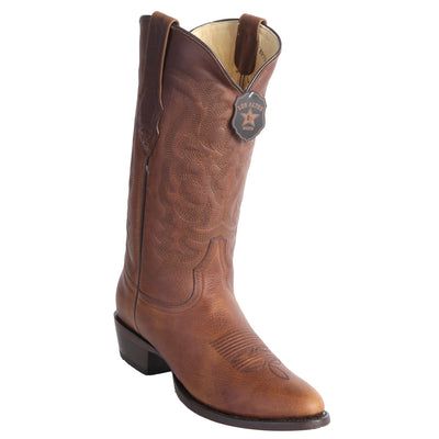 Los Altos Round Toe Honey Rage Leather Boots 1   - from alligatorwarehouse.com