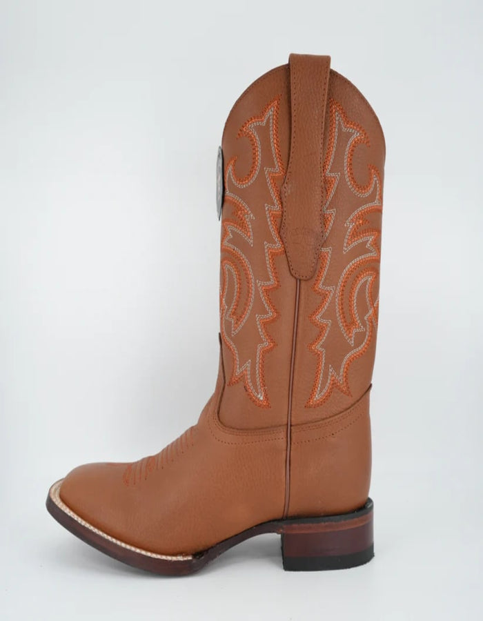 Los Altos Men's Grisly Tan Honey Color Wide Square Toe Boot