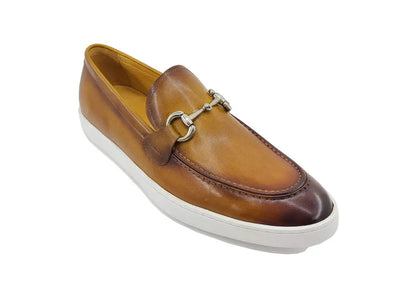 Horse Bit Fashion Leather Sneaker Loafer 2 KS529-02COGNAC95  - from alligatorwarehouse.com
