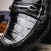 Marco Di Milano Hugo Men's Shoes Black Stylish Exotic Alligator Horsebit Loafers 8 HUGO ALL_ALLIGATOR_BLACK_6  - from alligatorwarehouse.com