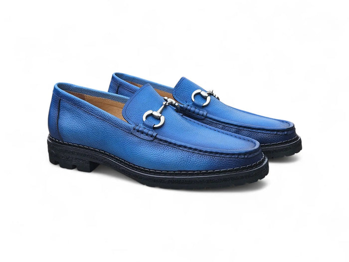 Carrucci Horsebit Loafer Lug Sole