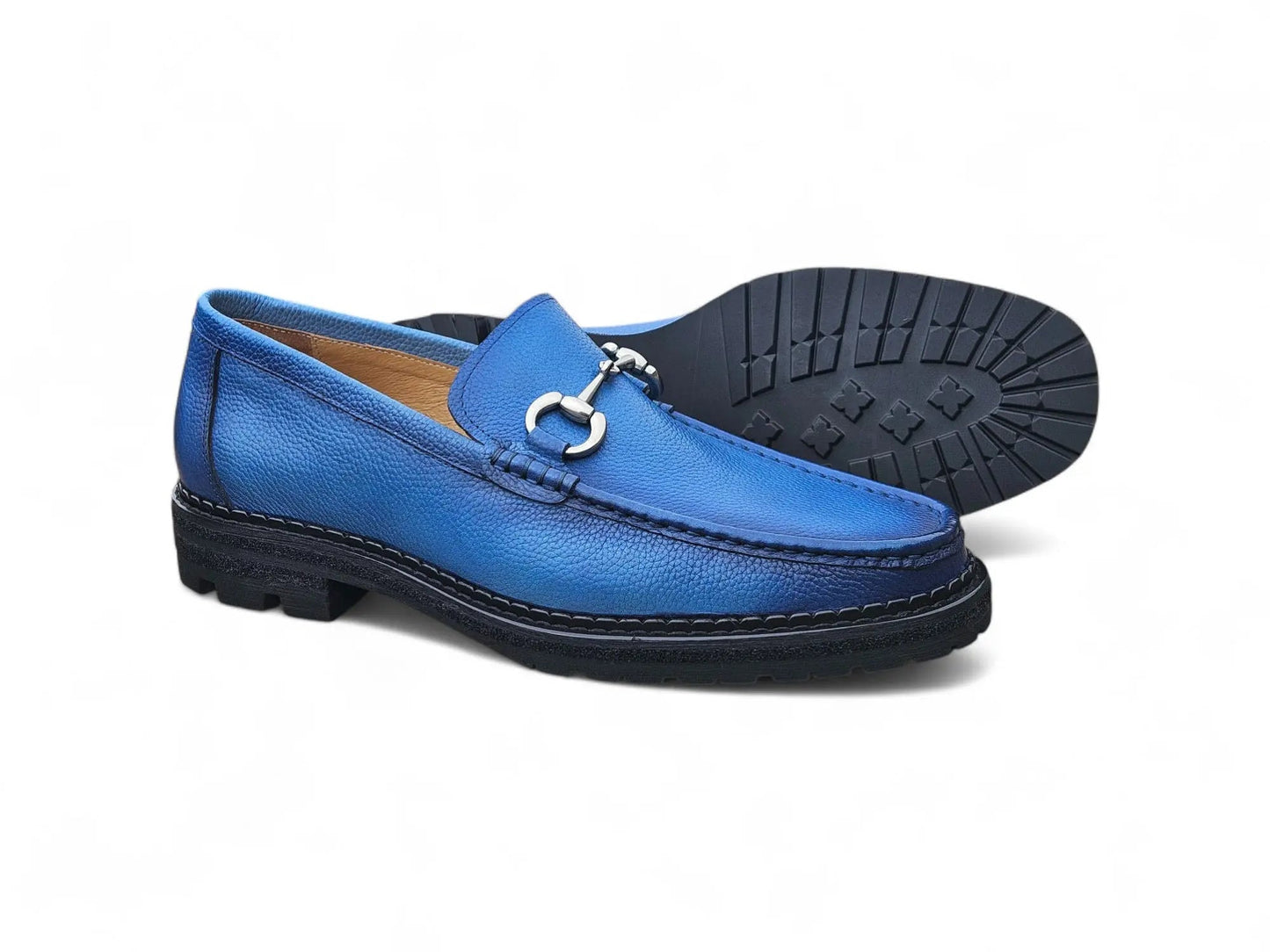 Carrucci Horsebit Loafer Lug Sole