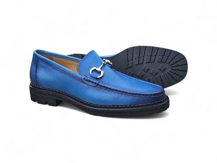 Carrucci Horsebit Loafer Lug Sole