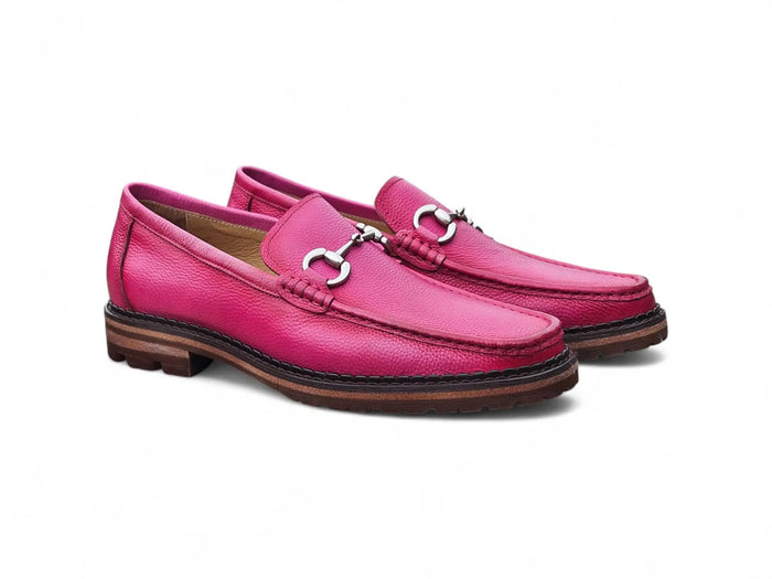 Carrucci Horsebit Loafer Lug Sole