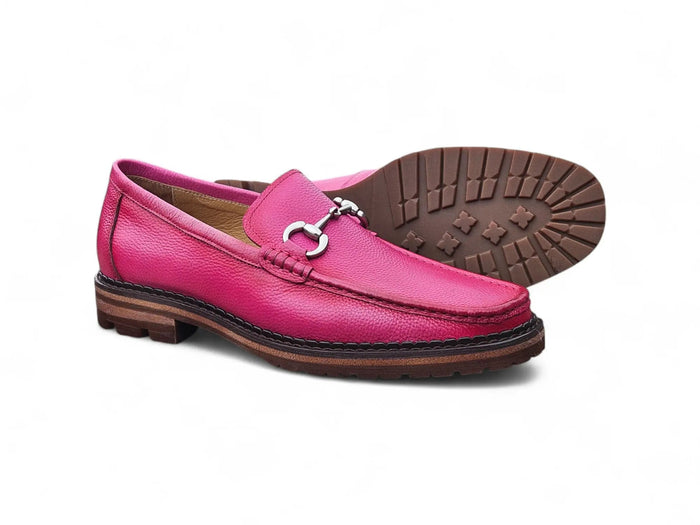 Carrucci Horsebit Loafer Lug Sole