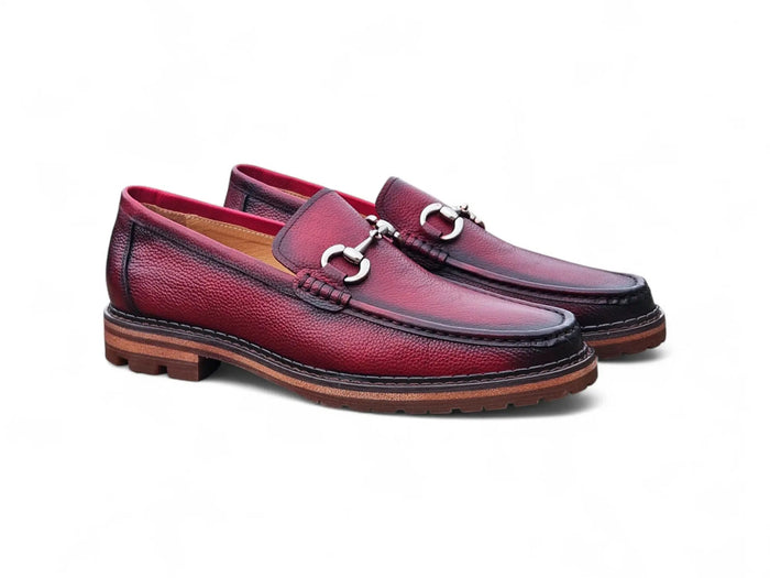 Carrucci Horsebit Loafer Lug Sole