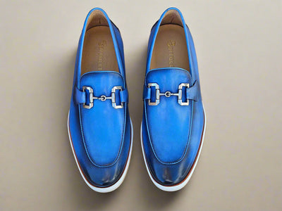 Horsebit Loafer in Sporty Sole 3 KS660-01SKYBLUE75  - from alligatorwarehouse.com
