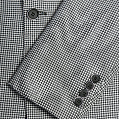 Mens Slim Fit Houndstooth Peak Lapel 2pc Suit