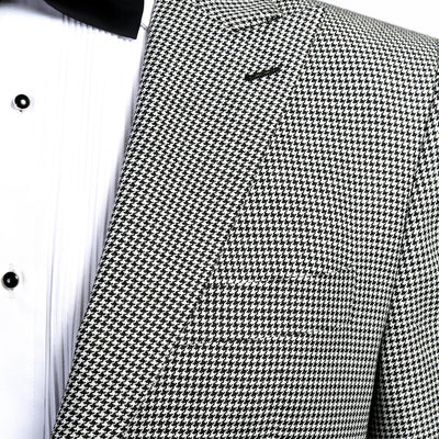 Mens Slim Fit Houndstooth Peak Lapel 2pc Suit 3   - from alligatorwarehouse.com