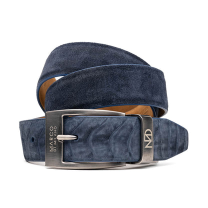 Marco Di Milano Hugo Belt Navy Leather Loafer