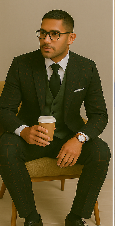 Wool Suit - Italian Made Business Suit by Statement Men's 3 Piece 100% Wool Modern Fit Suit - Bold Accent Color 13 LUCCA_Burgundy_38R  - from alligatorwarehouse.com