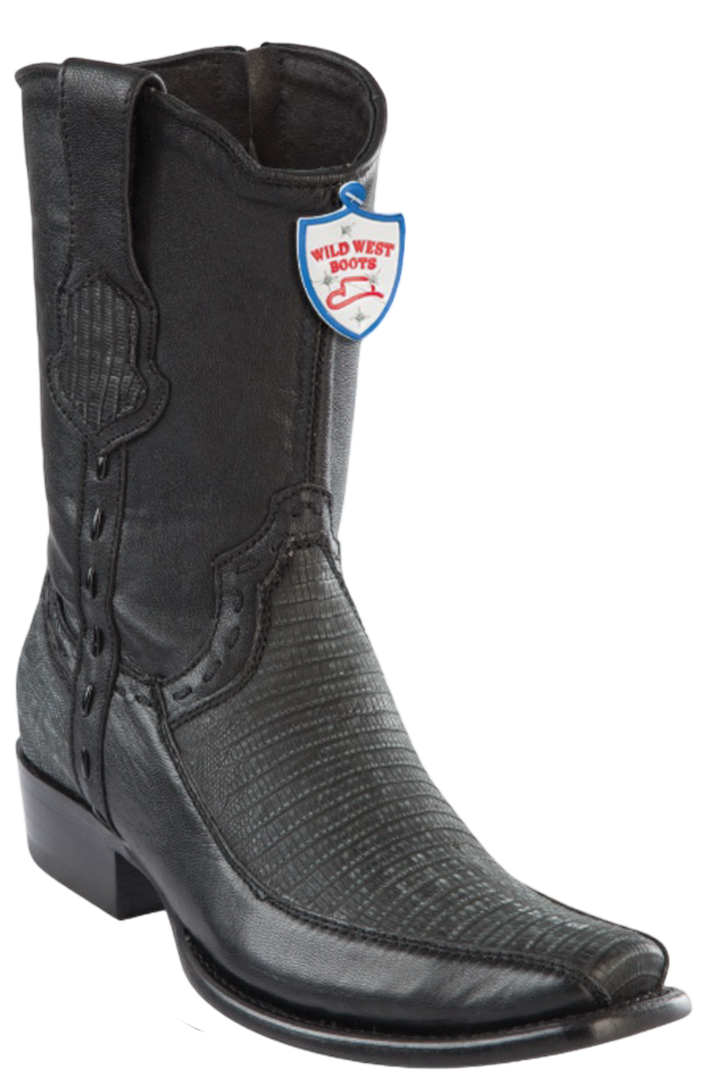 Wild West Botas de Armadillo Horma Dubai Toe Sand Gray