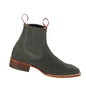 Grey Suede Square Toe Boots 2 Q68B6309EE:Q68B6309060EE  - from alligatorwarehouse.com