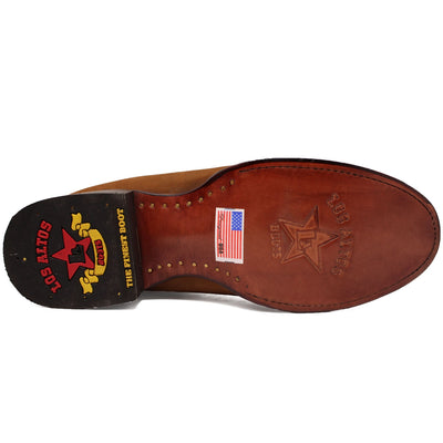 Botines Charros de Gamuza Punta Redonda Color Shedron Los Altos Boots LAB-50B6350 4 LAB-50B6350-060  - from alligatorwarehouse.com