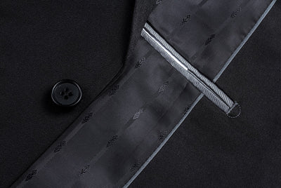 Black 2 Piece Tuxedo Shawl Lapel Slim Fit 5 SO6201-1-SHAWLCOLLAR  - from alligatorwarehouse.com