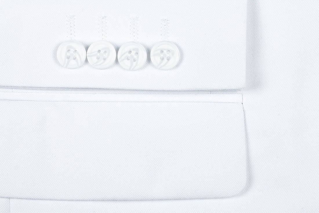 Vanderbilt Collection - Classic 2 Piece Suit 2 Buttons Regular Fit In White