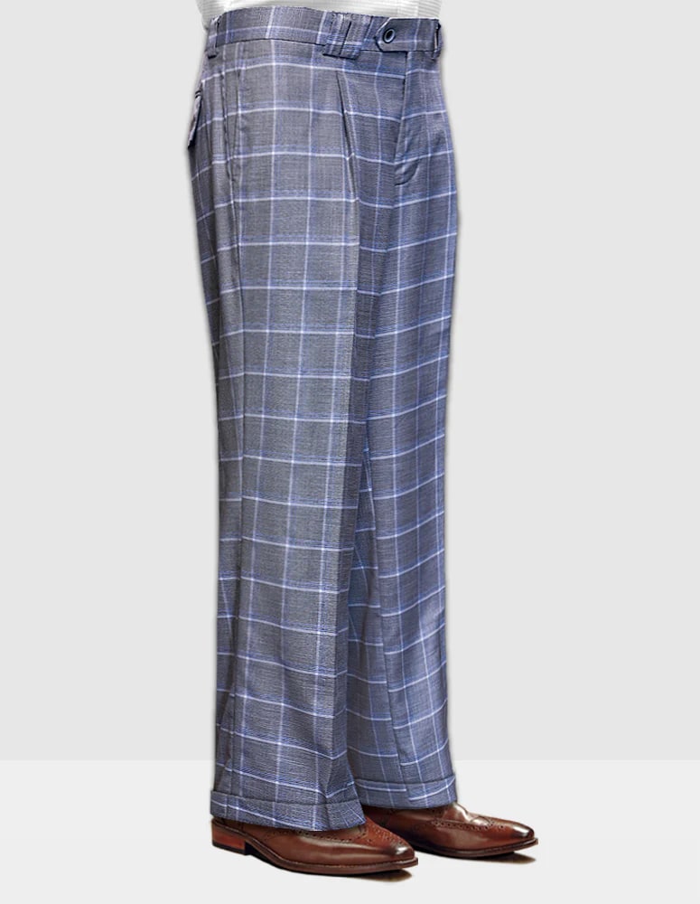 Statement Clothing | ﻿Wide Leg Plaid Pants Grey