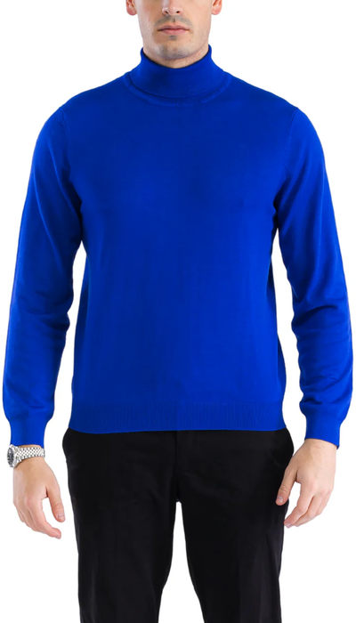 MENS INDIGO PULLOVER TURTLENECK SWEATER 1   - from alligatorwarehouse.com