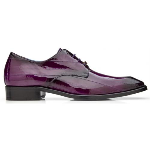 Belvedere Italo Antique Purple Genuine Eel Shoes