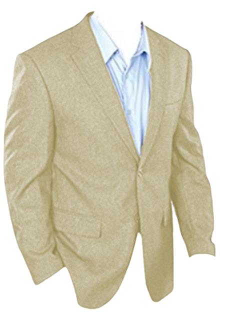 Mens Classic Fit Sport Jacket Ivory