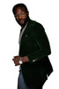 Mens Two Button Modern Fit Velvet Blazer in Hunter Green 2 J134-Green-34  - from alligatorwarehouse.com