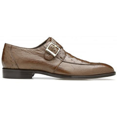 Belvedere Josh  Brown Genuine Ostrich Monk Strap Loafer