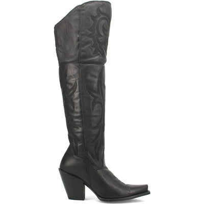 Dan Post Womens Jilted Black 20 Snip Toe Over-the-Knee Zipper Boot 1 DP3789_6_M  - from alligatorwarehouse.com