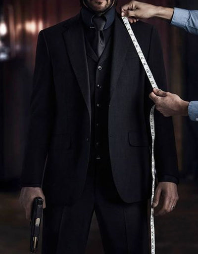 Mens John Wick Vested Black Suit Costume 4 YG-6858  - from alligatorwarehouse.com