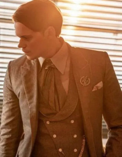 John Wick Chapter 4 Bill Skarsgard Grey Suit 2   - from alligatorwarehouse.com