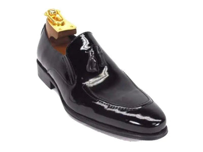 KS099-714 Leather Tassel Loafer-Patent Leather 1 KS099-714PBLACK75  - from alligatorwarehouse.com