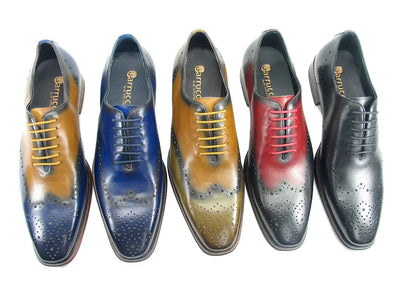 KS261-01 Carrucci Patina Calfskin Oxford 3 KS261-01BLACK12  - from alligatorwarehouse.com