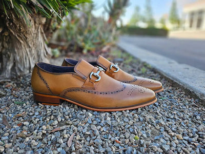 KS261-04 Wholecut Two Tone Buckle Loafer 2 KS261-04BLTA95  - from alligatorwarehouse.com