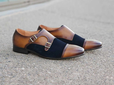 KS524-16SC Double Monk Strap 2 KS524-16SCBROWN75  - from alligatorwarehouse.com