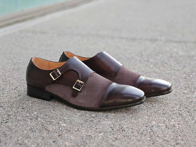 KS524-16SC Double Monk Strap 1 KS524-16SCBROWN75  - from alligatorwarehouse.com