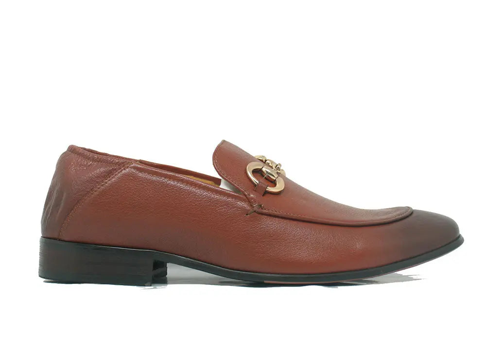 Carrucci KS525-305 Soft Leather Casual Buckle Loafer/Mule