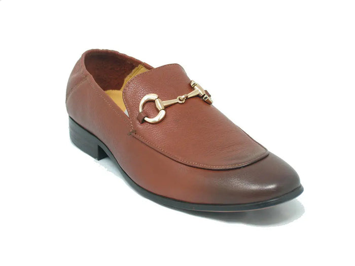 Carrucci KS525-305 Soft Leather Casual Buckle Loafer/Mule