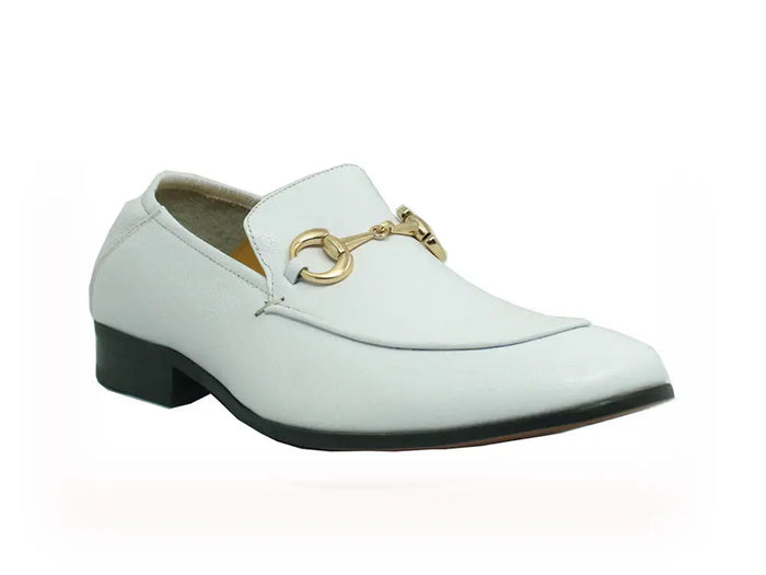 Carrucci KS525-305 Soft Leather Casual Buckle Loafer/Mule