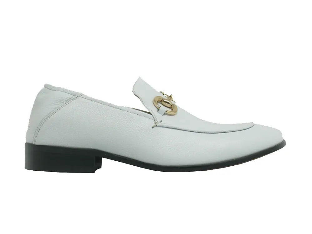 Carrucci KS525-305 Soft Leather Casual Buckle Loafer/Mule