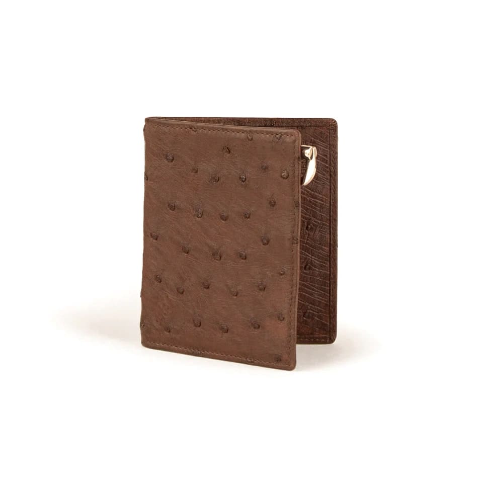 Ferrini Full Quill Ostrich Money Clip Kango 2 AAHP-KG  - from alligatorwarehouse.com
