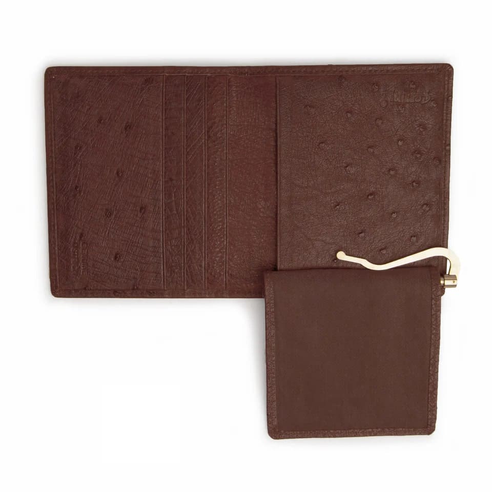 Ferrini Full Quill Ostrich Money Clip Kango 4 AAHP-KG  - from alligatorwarehouse.com