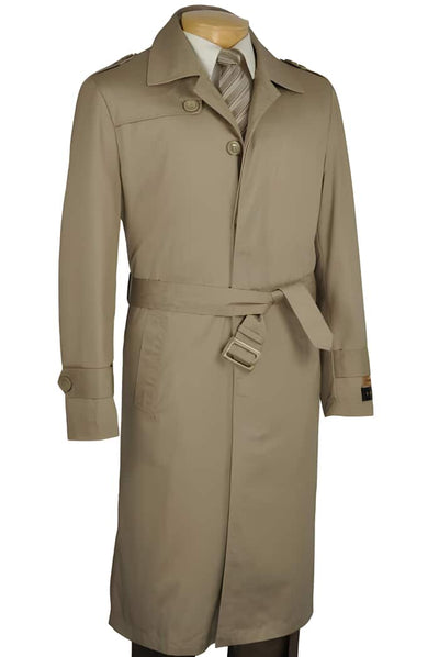 Khaki Dress Coat Priced Available In Big & Tall Sizes Trench Coat 1   - from alligatorwarehouse.com