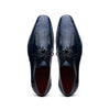 Marco Di Milano Anzio Exotic Alligator & Calfskin Leather Blue Oxfords 3 ANZIO_ALLIGATOR_BLUE JEANS_8  - from alligatorwarehouse.com