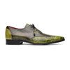 Marco Di Milano Anzio Exotic Alligator & Calfskin Leather Green Oxfords 7 ANZIO_ALLIGATOR_GREEN_8  - from alligatorwarehouse.com