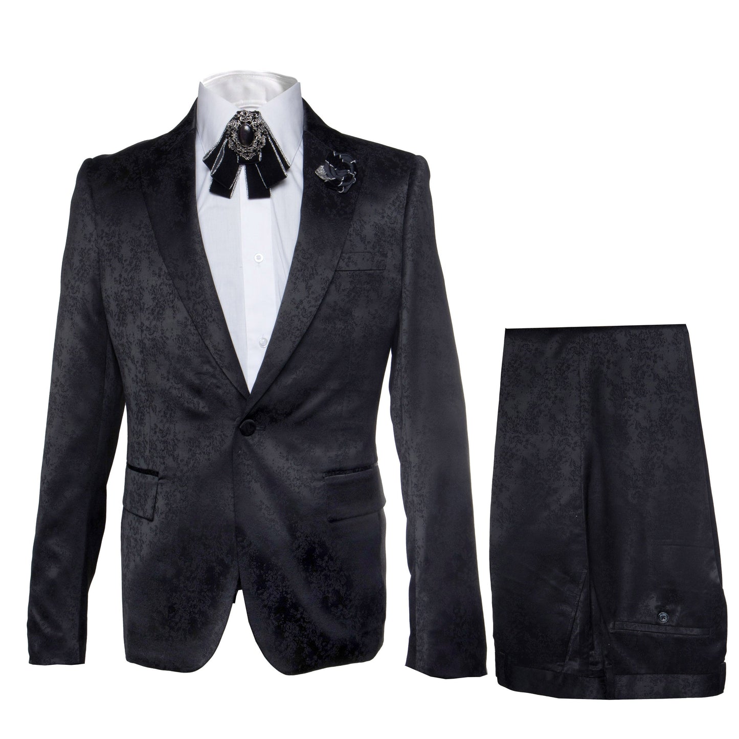 Rossi Man Leo RM1907 – Men's Modern Slim Fit 2-Piece Suit | Stylish Formal