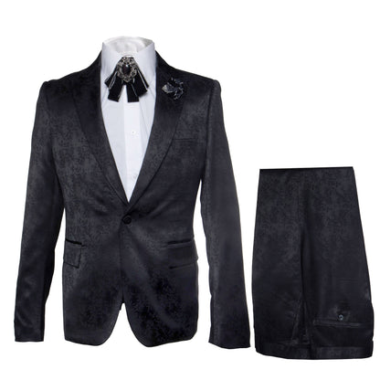 Rossi Man Leo RM1907 – Men's Modern Slim Fit 2-Piece Suit | Stylish Formal