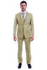 Men's Two Button Modern Fit Linen Look Summer Suit in Light Beige 2   - from alligatorwarehouse.com