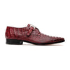 Marco Di Milano Rovigo Men's Shoes Wine Exotic Crocodile Skin Single Monk-strap Loafers 2 ROVIGO_CAIMAN FUSCUS_RUS COGNAC (*NEW)_8.5  - from alligatorwarehouse.com