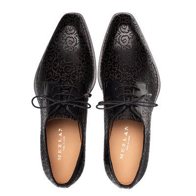 Lontani Lace Up Black By Mezlan Made in Spain Brand 5   - from alligatorwarehouse.com