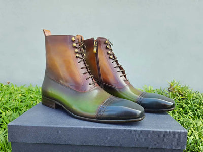 Lace-up Zip Boots 1 KB524-13NOC7  - from alligatorwarehouse.com