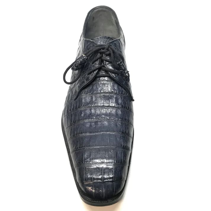 Los Altos All-Over Crocodile Lace Up Dress Shoes